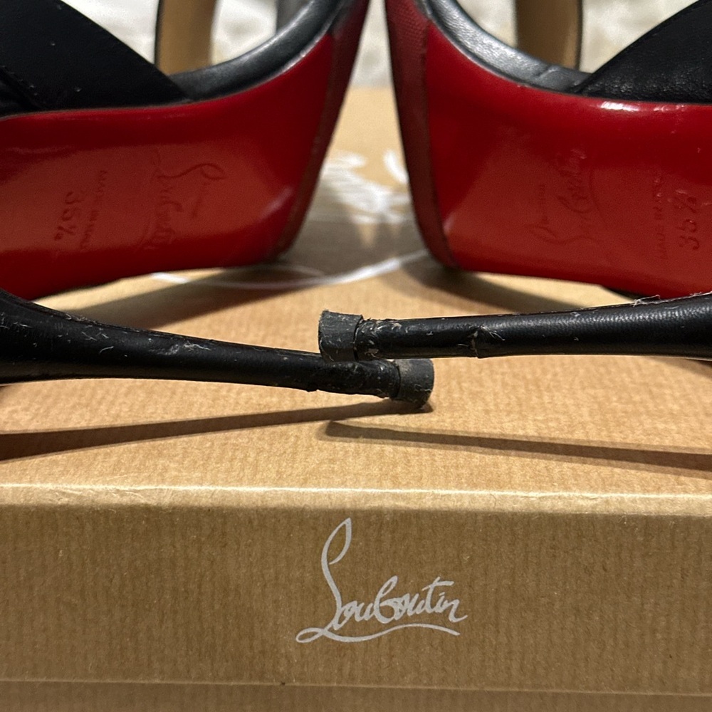 Christian Louboutin Multipot 100 Kid black sz 35.5 - Picture 7 of 12